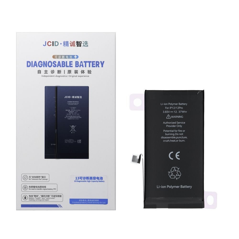 JCID Diagnosable Battery for iPhone 12 / 12 Pro 3230 mAh (high capacity) | Tech A Break