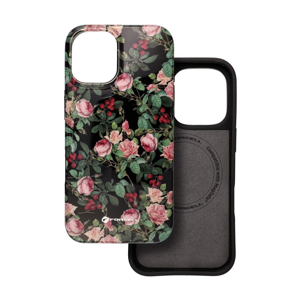 Case for iPhone 16 PLUS Forcell F-Protect Mirage compatible with Magsafe Military Drop-Test rose drama | Tech A Break