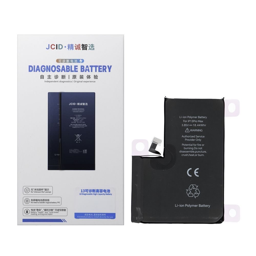 JCID Diagnosable Battery for iPhone 13 Pro Max 4790 mAh (high capacity) | Tech A Break