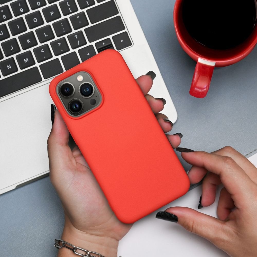 SILICONE case for IPHONE 16 Pro peach | Tech A Break