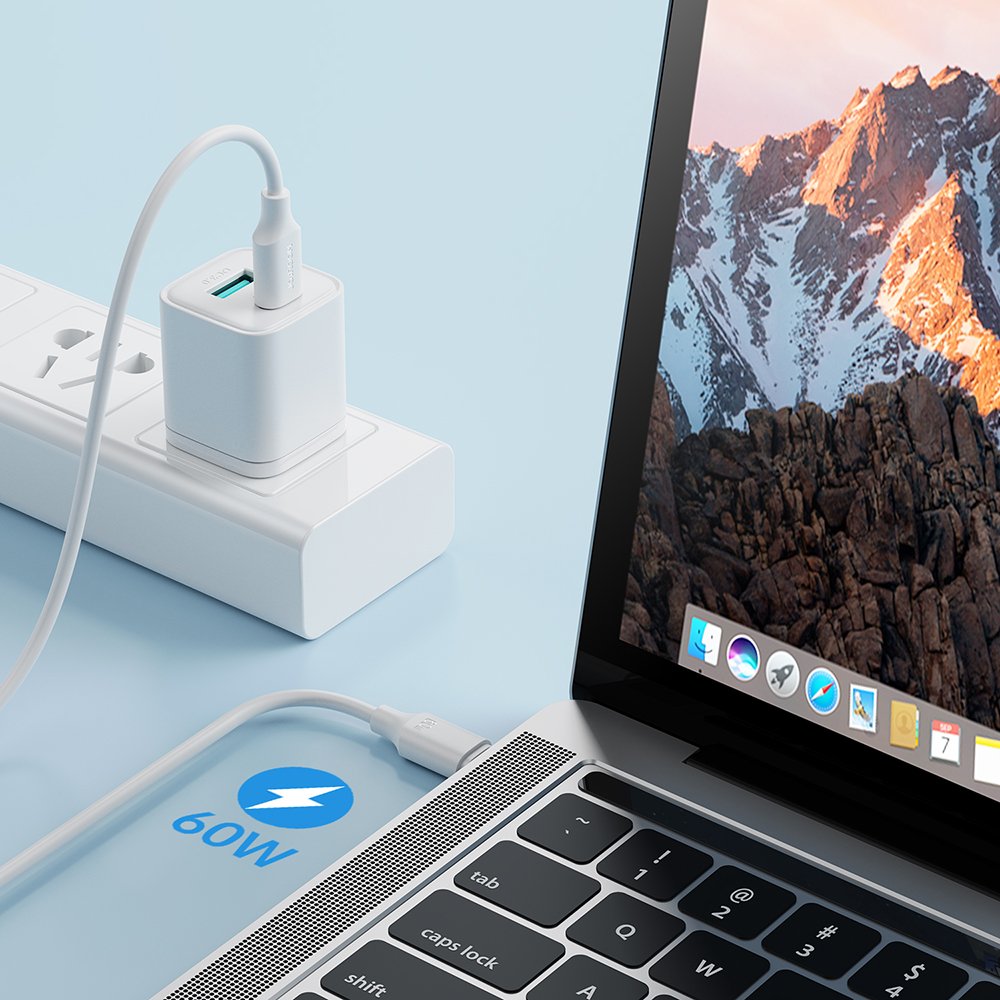 Joyroom Long-Lasting Series A9 USB-C / USB-C PD QC cable 60W 3A 1m - white - Image 6