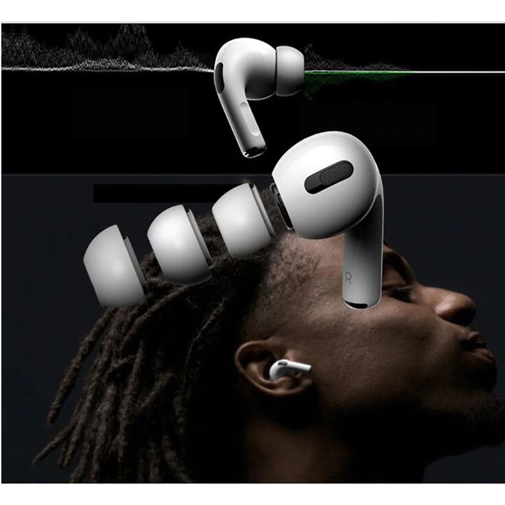 Tech-Protect Ear Tips for AirPods Pro 1 / 2 in sizes S / M / L - white (3 pcs.) - Image 5