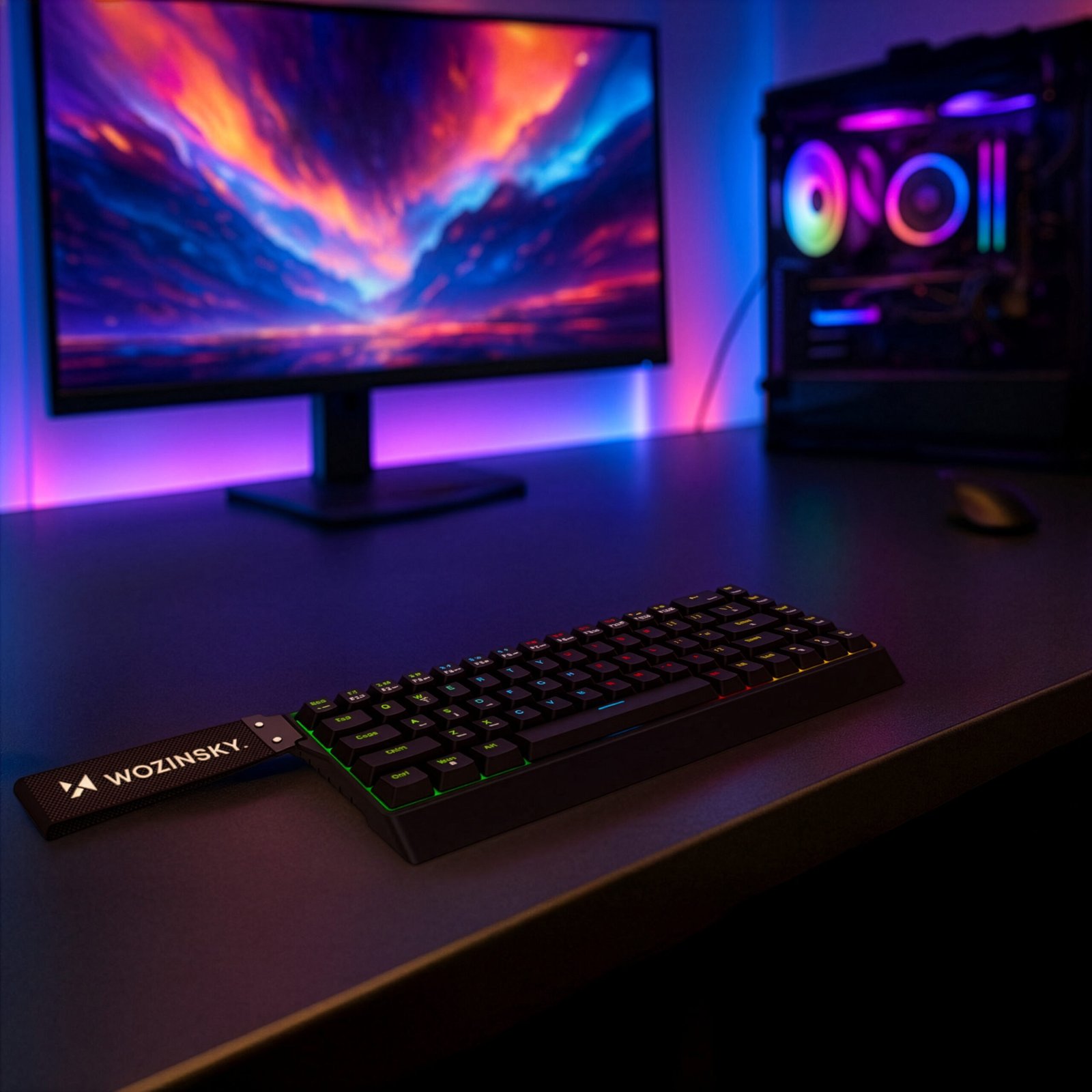 Wozinsky WKGP-1165 Mechanical Gaming Keyboard with RGB Backlight - Black - Image 9