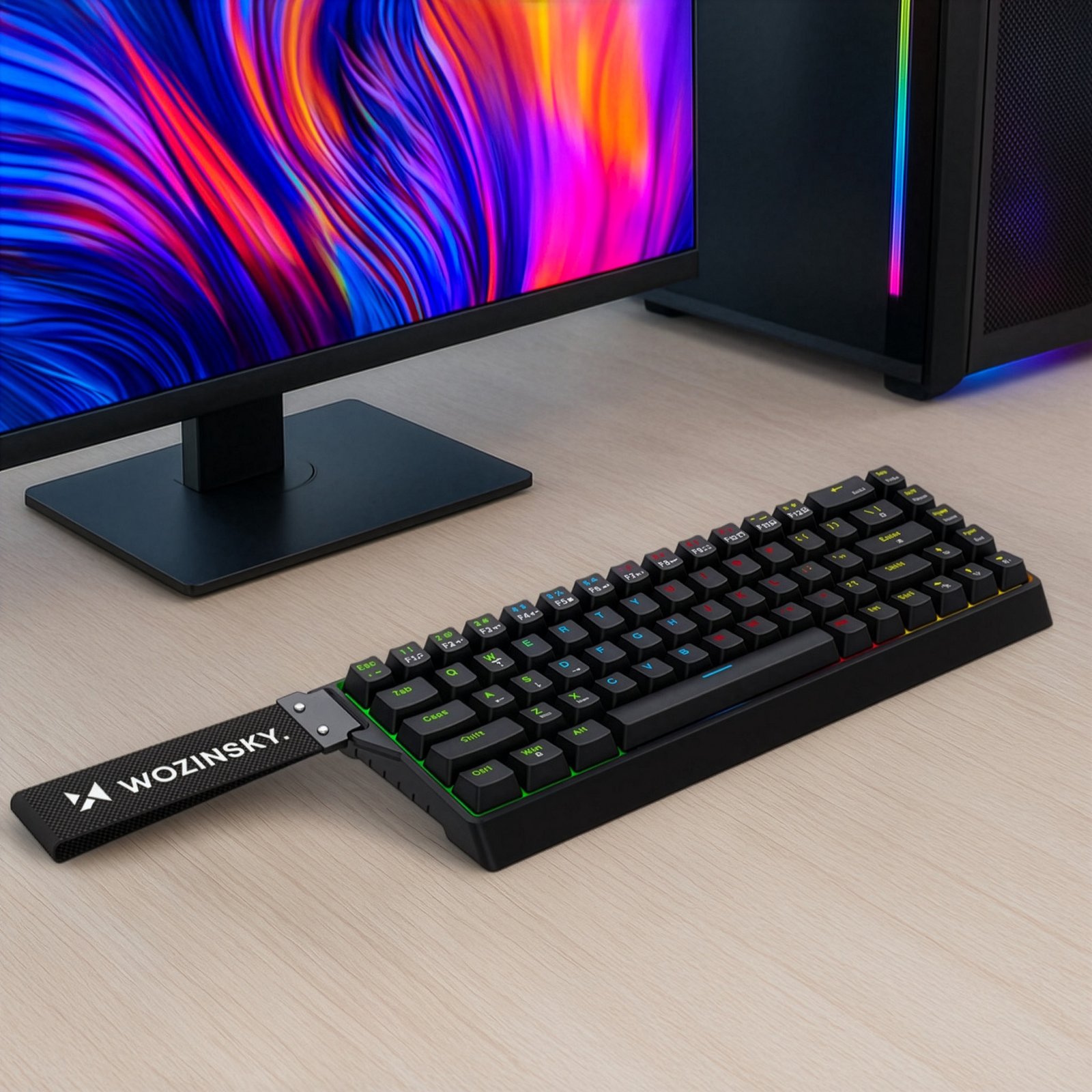 Wozinsky WKGP-1165 Mechanical Gaming Keyboard with RGB Backlight - Black - Image 10