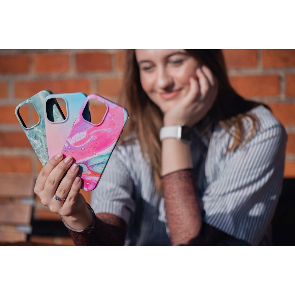 Case for iPhone 16 PRO MAX Forcell F-Protect Mirage compatible with Magsafe Military Drop-Test pinky blue | Tech A Break