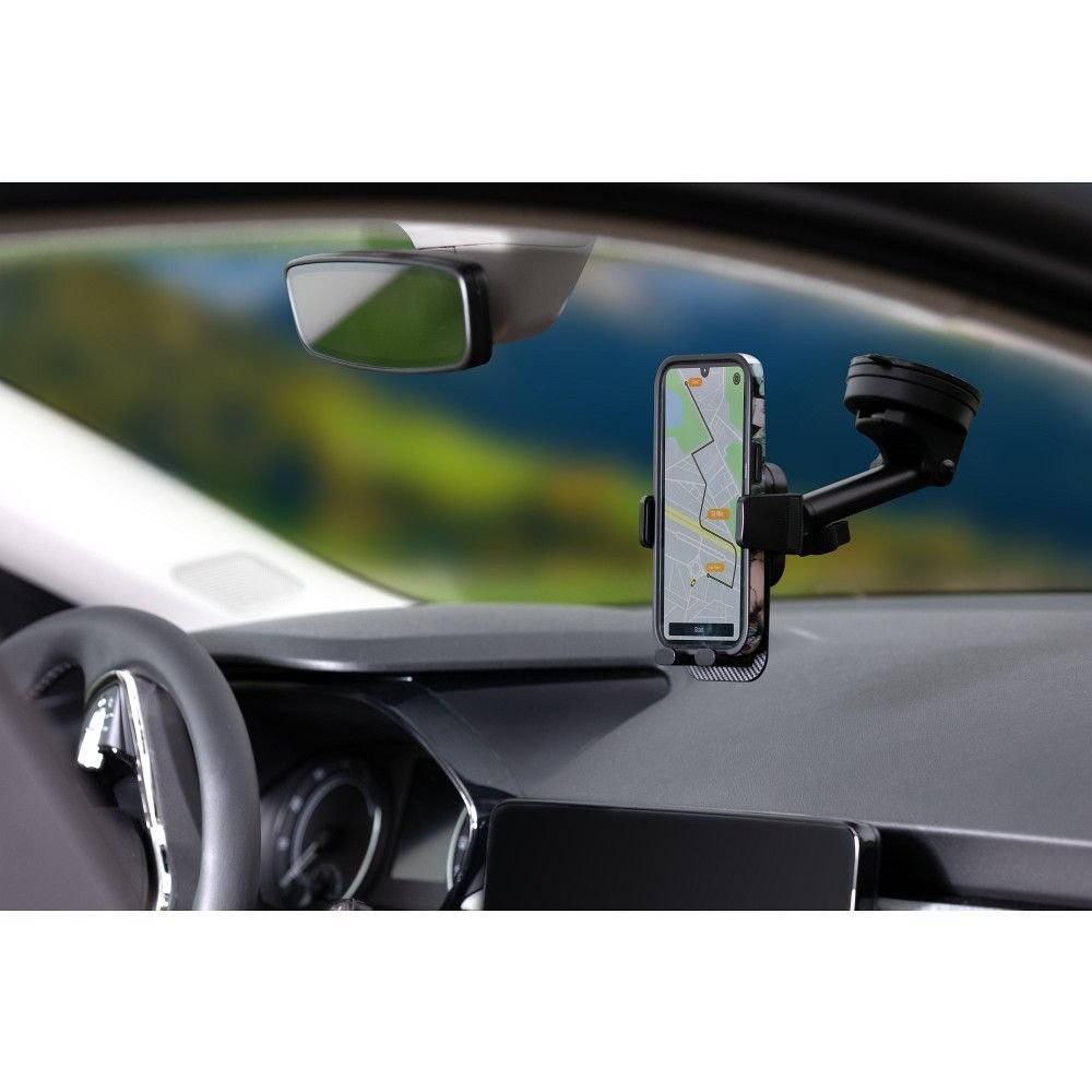 Car phone holder Forcell F-Grip Guardian windshield / dashboard black | Tech A Break