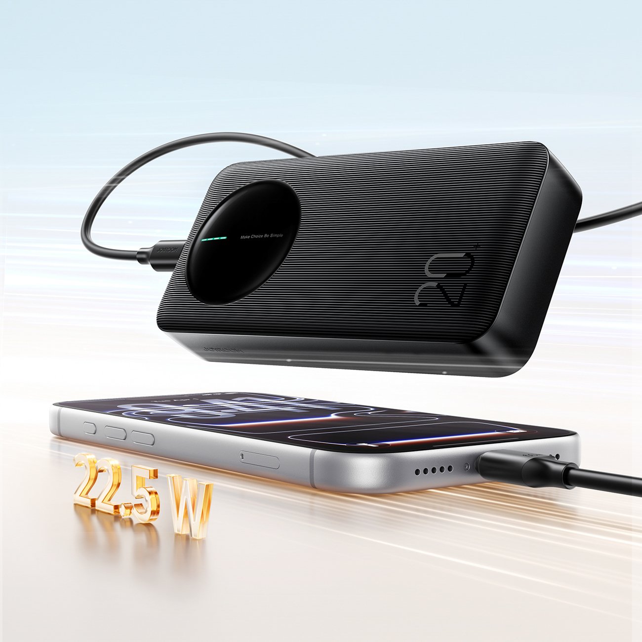 Joyroom JR-PBF14 Pro Powerbank 22.5W 20000mAh with Digital Display 2x USB-A 1x USB-C - Black - Image 15