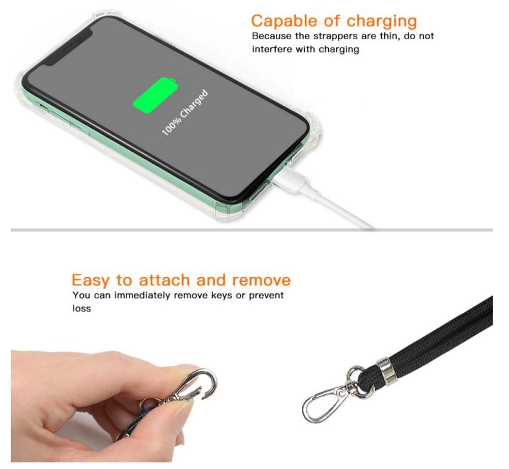 Universal neck strap for phones navy blue | Tech A Break