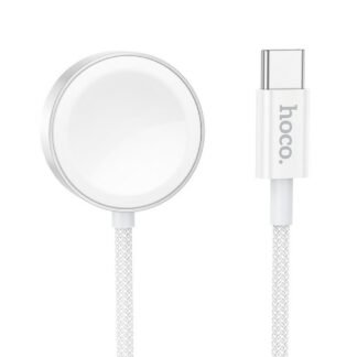 Wireless charger Hoco 2,5W USB C compatible with Apple Watch and Samsung Watch CW59 white | Tech A Break