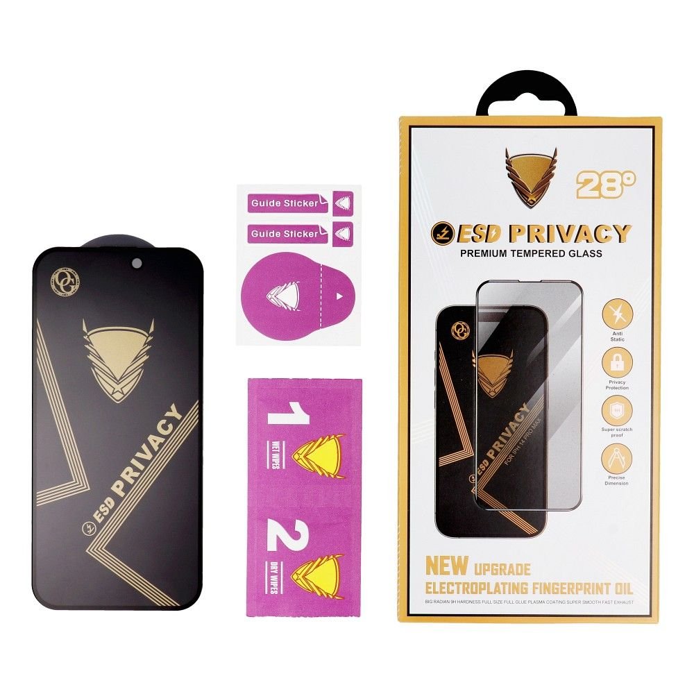 OG 6D Premium Privacy Glass – for Iphone 16 black | Tech A Break