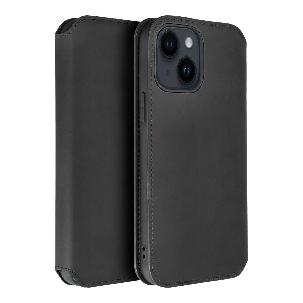 DUAL POCKET Book case for IPHONE 15 Plus black | Tech A Break