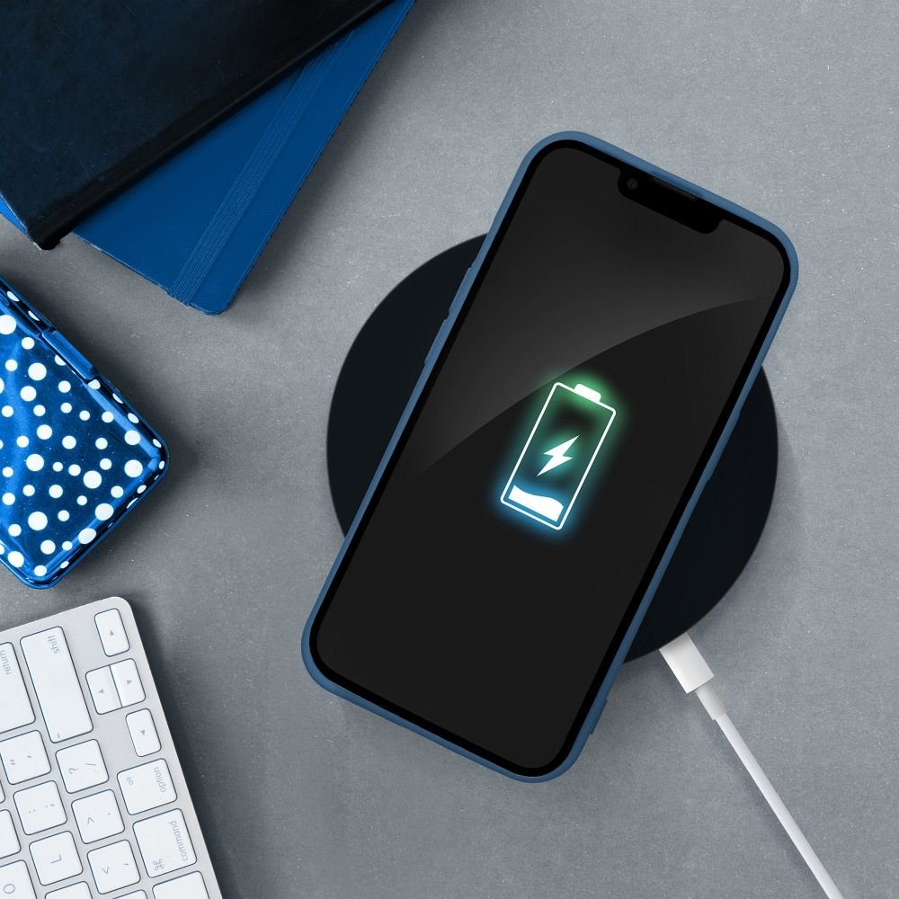 SILICONE case for IPHONE 17 Pro blue | Tech A Break