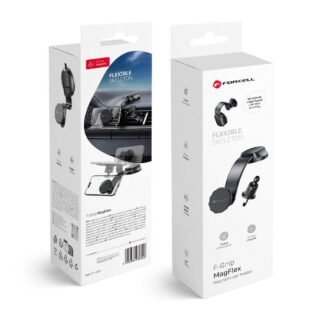 Magnetic car phone holder Forcell F-Grip MagFlex windshield / dashboard / air vent black | Tech A Break