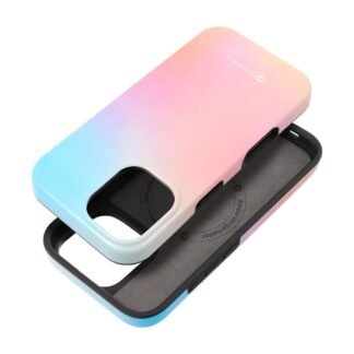 Case for iPhone 16 Forcell F-Protect Mirage compatible with Magsafe Military Drop-Test pinky blue | Tech A Break