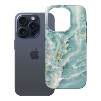 Case for iPhone 15 PRO Forcell F-Protect Mirage compatible with Magsafe Military Drop-Test green marble | Tech A Break