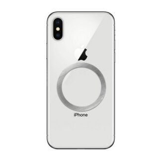 Universal round plate / magnet ring compatible with MagSafe silver | Tech A Break