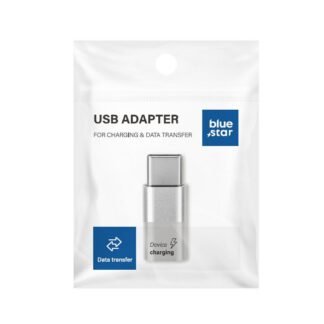 Adapter Micro USB to Type C Blue Star – white | Tech A Break