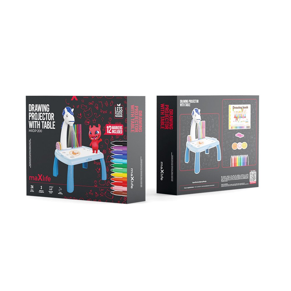 Maxlife projector with drawing table MXDP-200 blue | Tech A Break