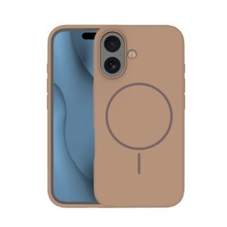 Silicone Thin Mag case for iPhone 16 Pro Max 6,9` brown | Tech A Break