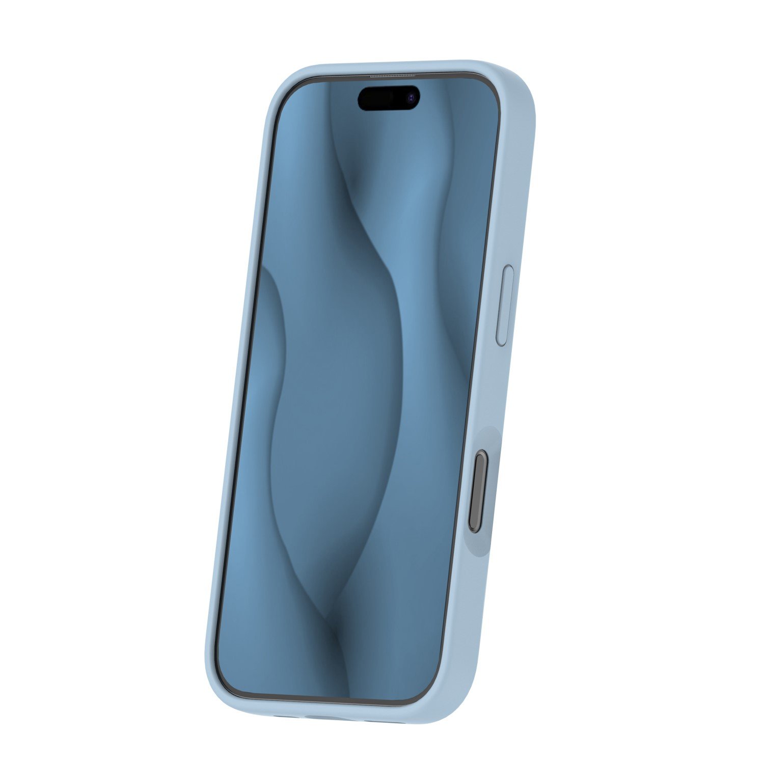 Silicone Thin Mag case for iPhone 16 Pro 6,3` light blue | Tech A Break