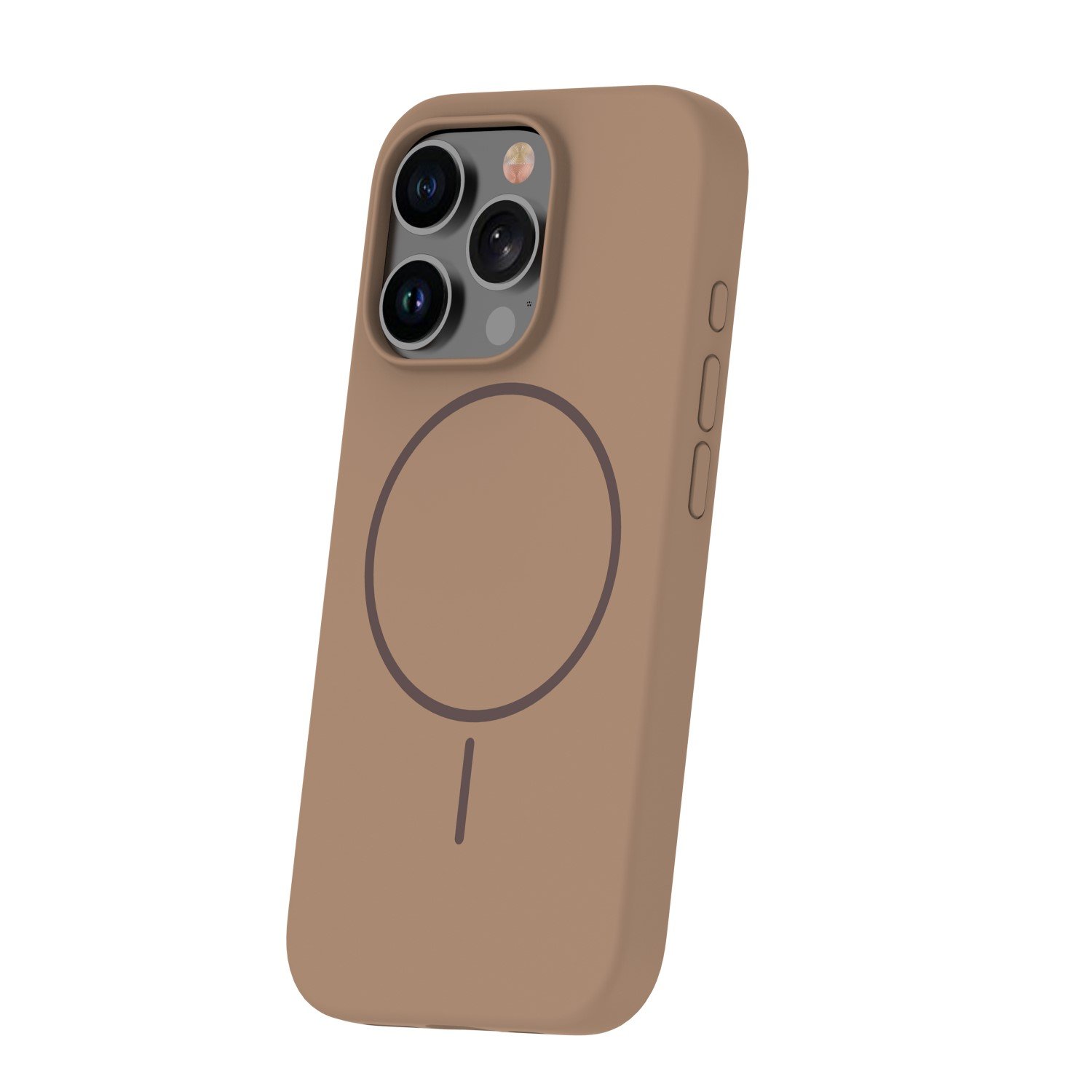 Silicone Thin Mag case for iPhone 14 6,1` brown | Tech A Break