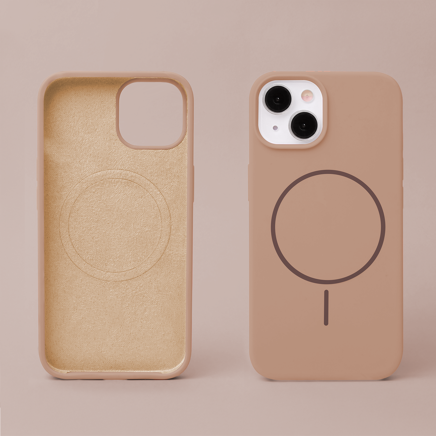 Silicone Thin Mag case for iPhone 17 6,3` brown | Tech A Break