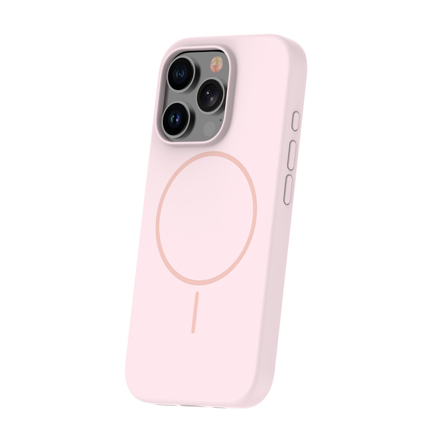 Silicone Thin Mag case for iPhone 15 Pro 6,1` light pink | Tech A Break