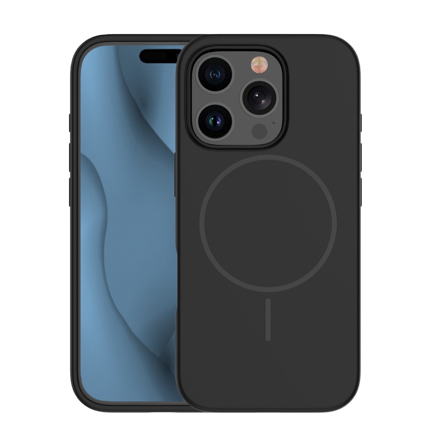 Silicone Thin Mag case for iPhone 17 Air 6,6` black | Tech A Break