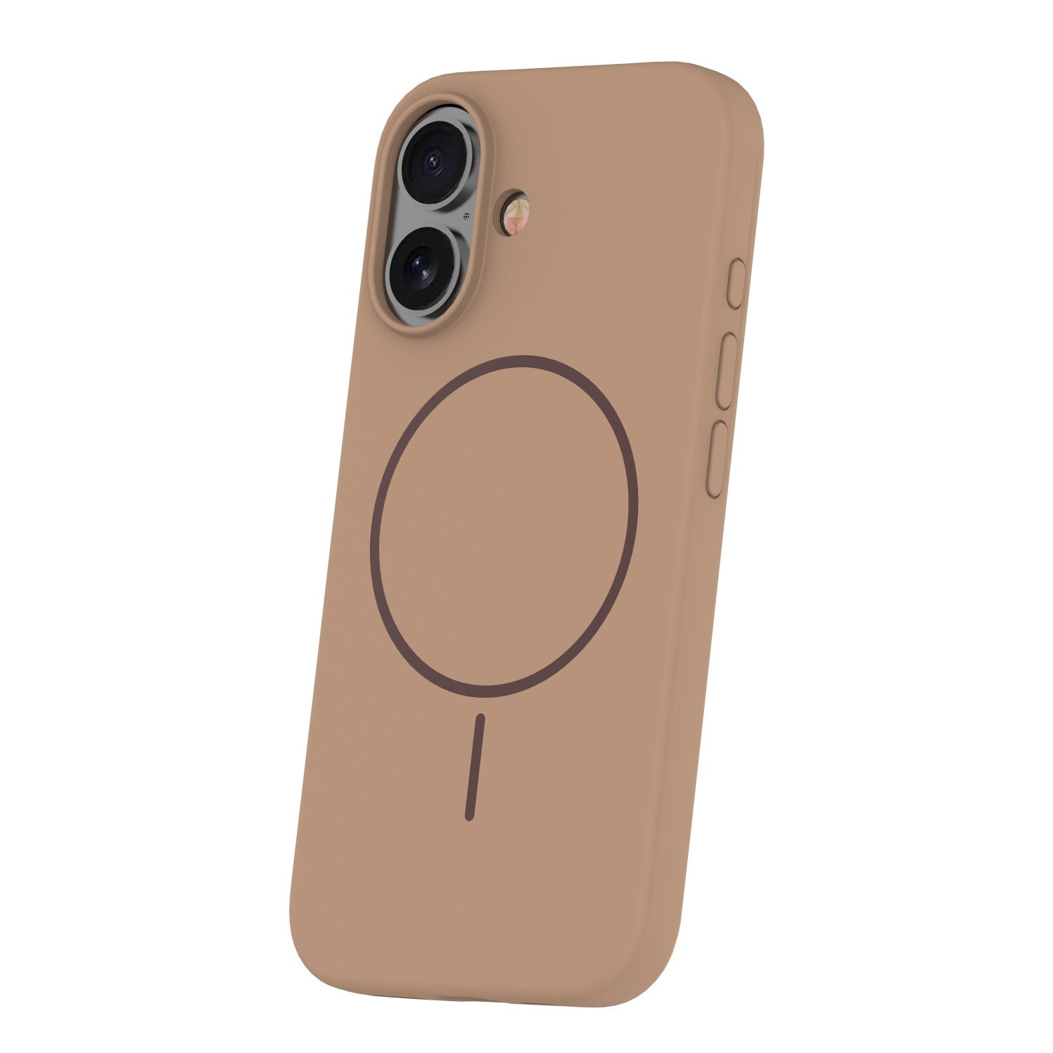 Silicone Thin Mag case for iPhone 16 6,1` brown | Tech A Break