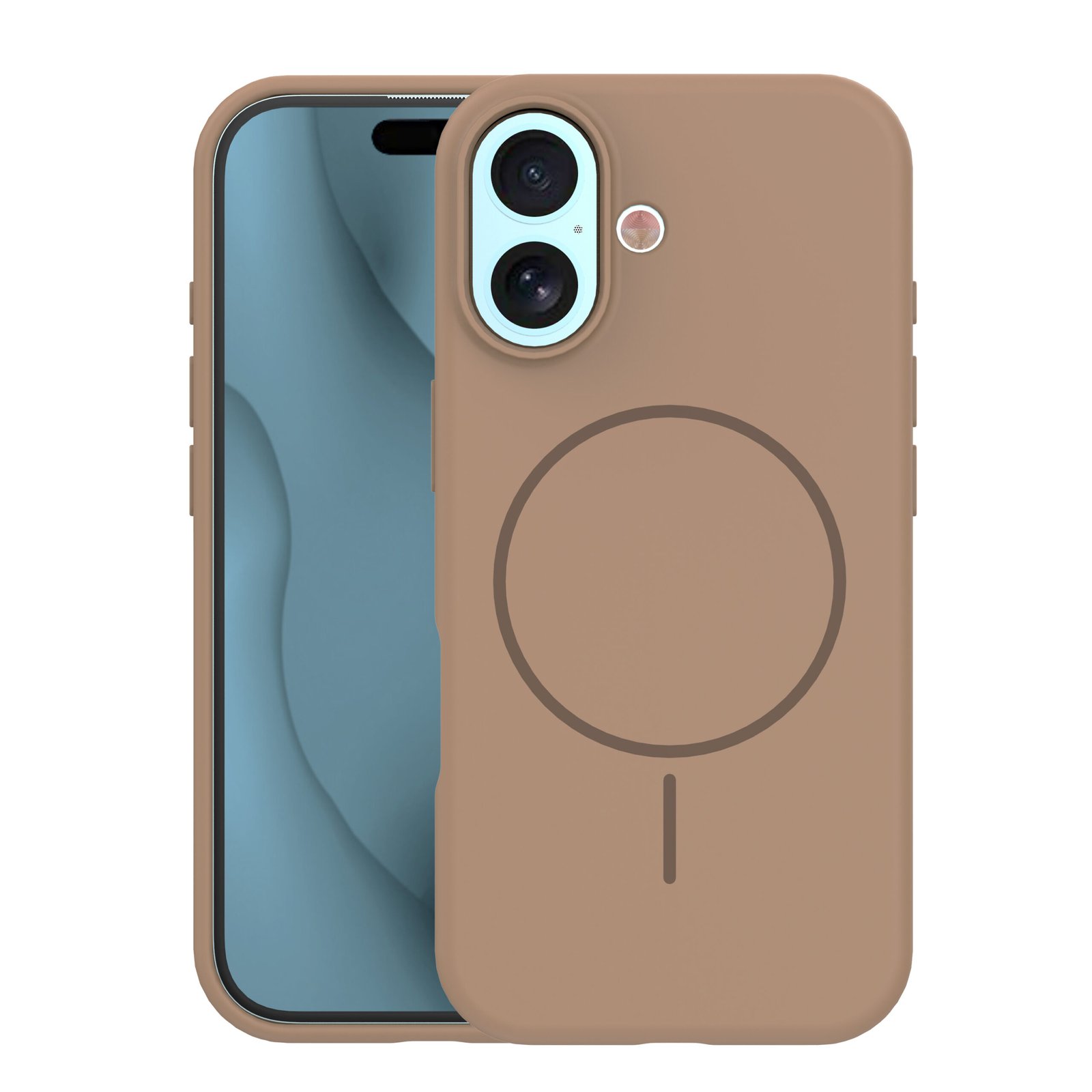 Silicone Thin Mag case for iPhone 17 6,3` brown | Tech A Break