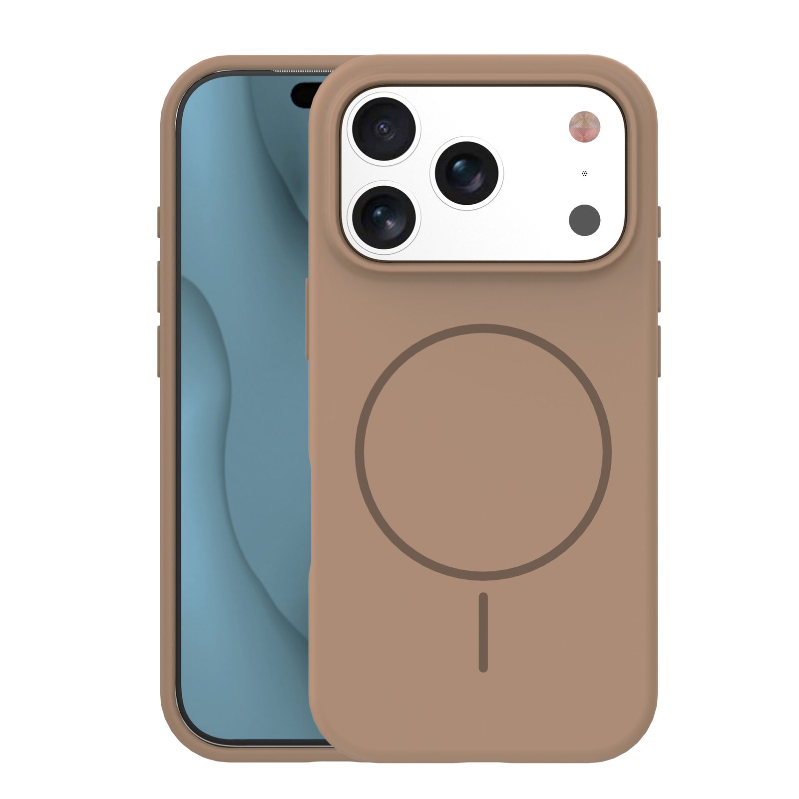 Silicone Thin Mag case for iPhone 17 Pro Max 6,9` brown | Tech A Break
