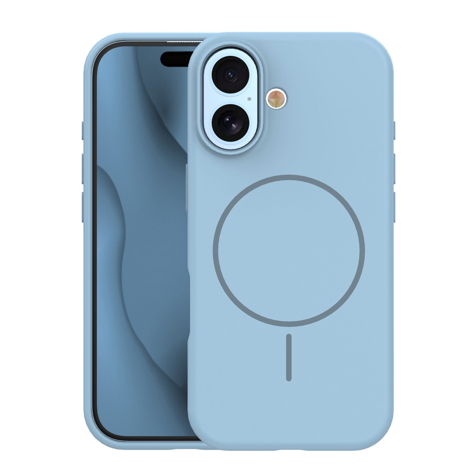 Silicone Thin Mag case for iPhone 17 6,3` light blue | Tech A Break
