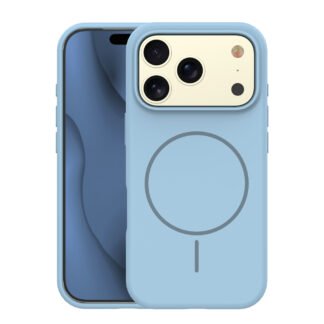 Silicone Thin Mag case for iPhone 17 Pro 6,3` light blue | Tech A Break