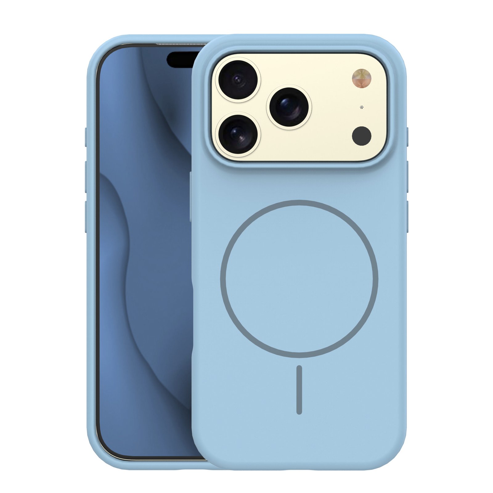 Silicone Thin Mag case for iPhone 17 Pro 6,3` light blue | Tech A Break