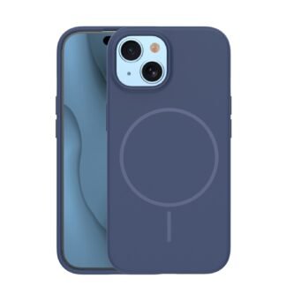 Silicone Thin Mag case for iPhone 15 6,1` dark blue | Tech A Break