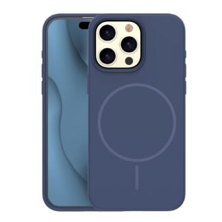 Silicone Thin Mag case for iPhone 15 Pro 6,1` dark blue | Tech A Break
