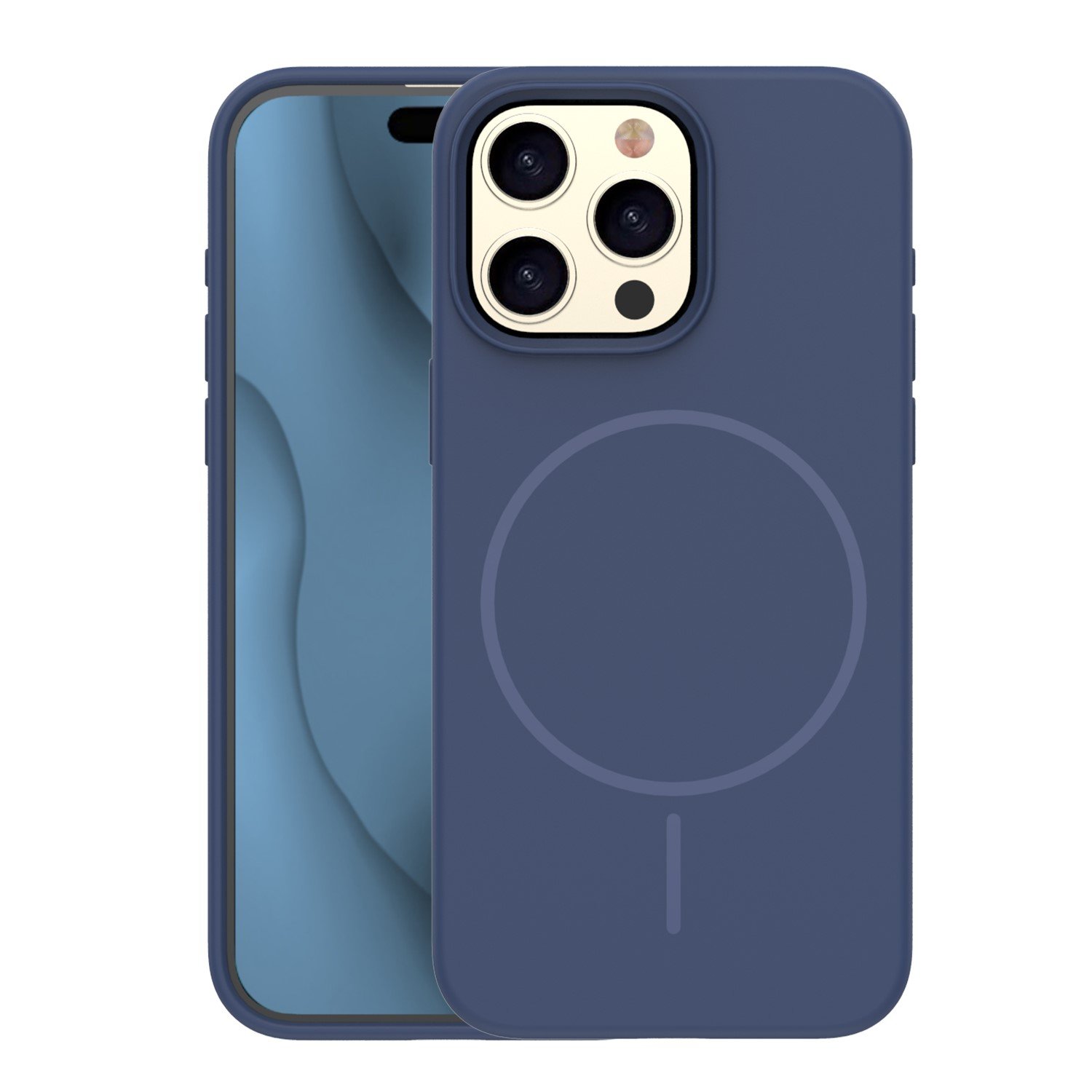 Silicone Thin Mag case for iPhone 16 Pro 6,3` dark blue | Tech A Break