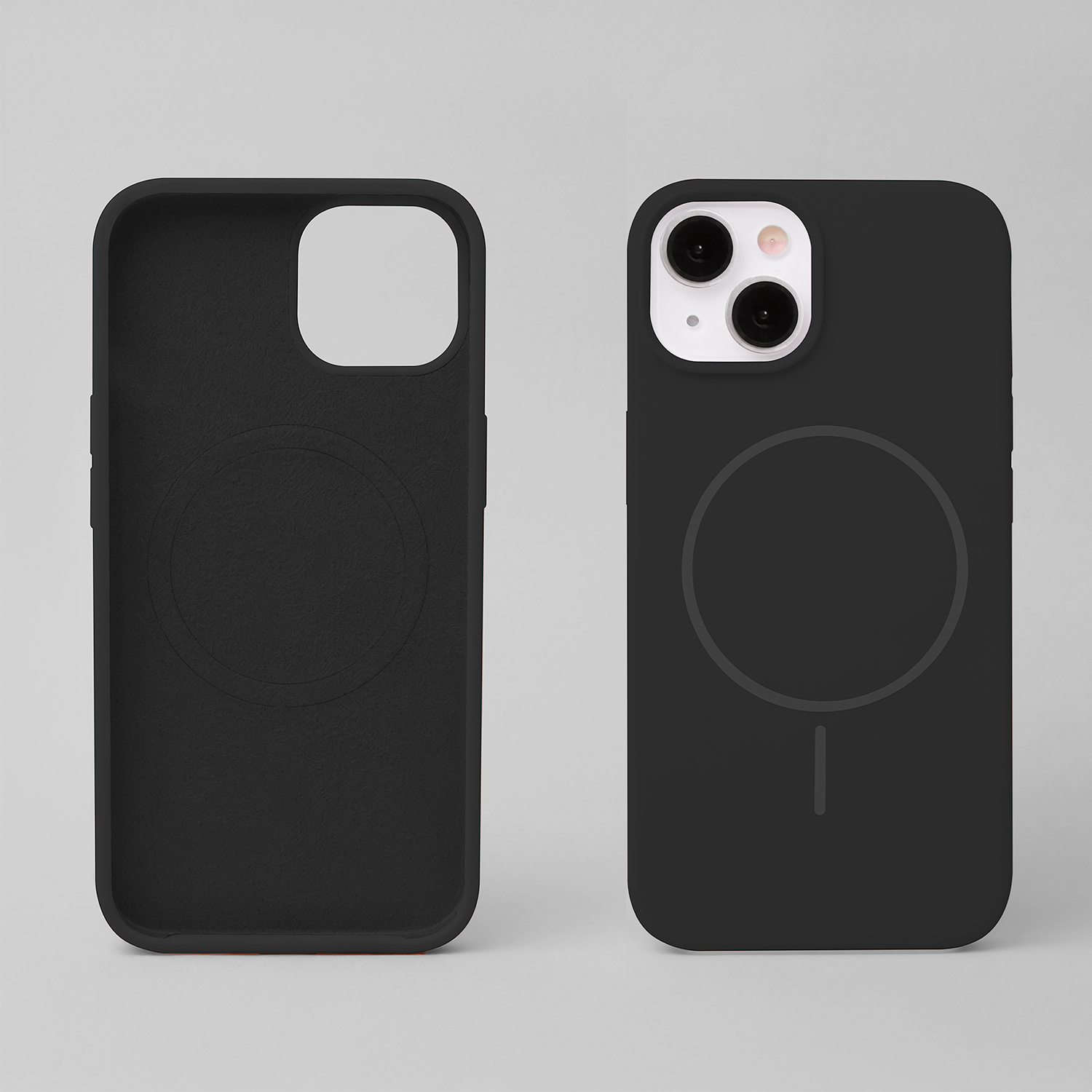 Silicone Thin Mag case for iPhone 15 6,1` black | Tech A Break