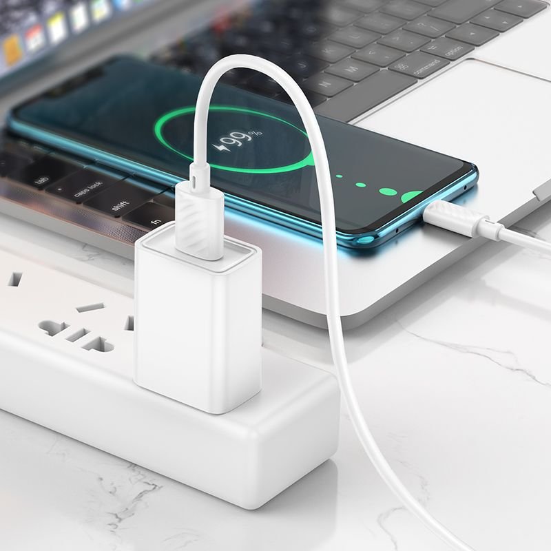 Cable USB A to USB C Hoco 3A 1 m X88 white | Tech A Break