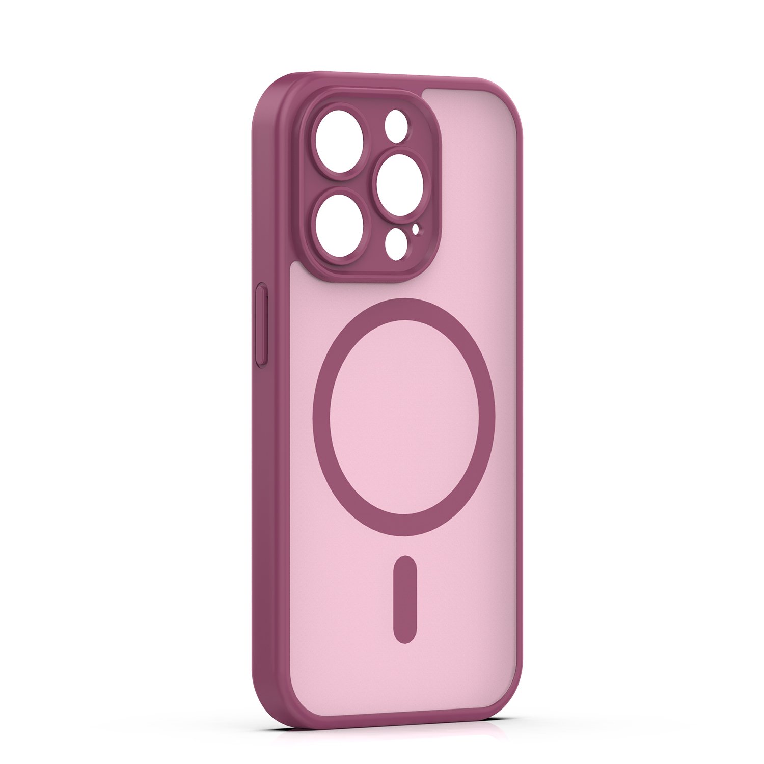Mag Matt case for iPhone 15 Pro 6,1` maroon camera protection | Tech A Break
