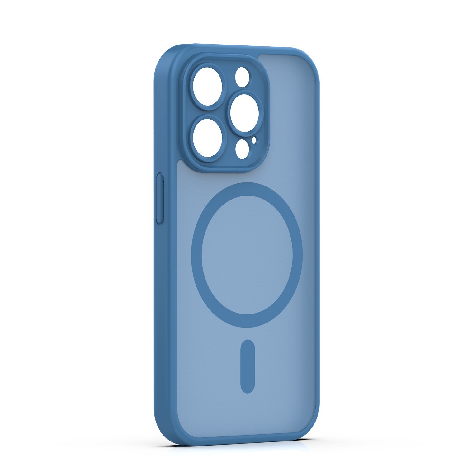 Mag Matt case for iPhone 15 Pro 6,1` dark blue camera protection | Tech A Break