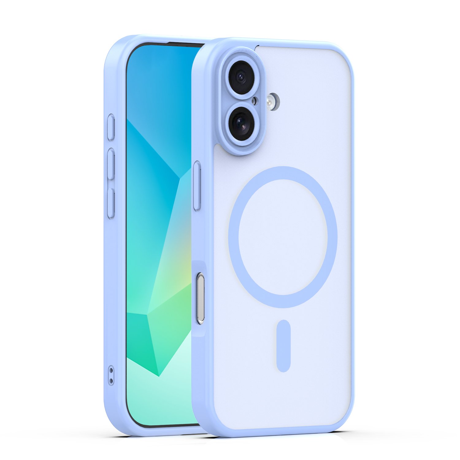 Mag Matt case for iPhone 17 6,3“ light blue camera protection | Tech A Break