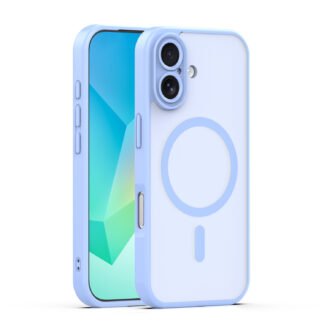 Mag Matt case for iPhone 16 6,1` light blue camera protection | Tech A Break