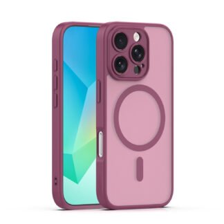 Mag Matt case for iPhone 16 Pro Max 6,9` maroon camera protection | Tech A Break