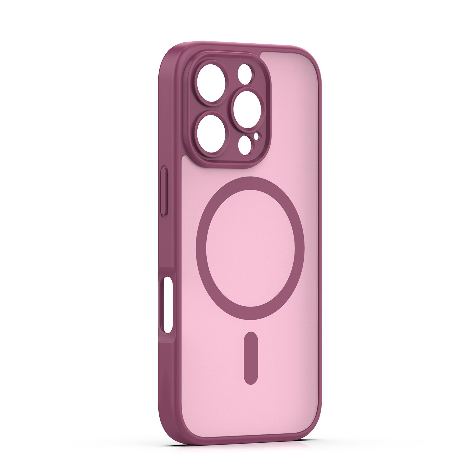 Mag Matt case for iPhone 16 Pro 6,3` maroon camera protection | Tech A Break