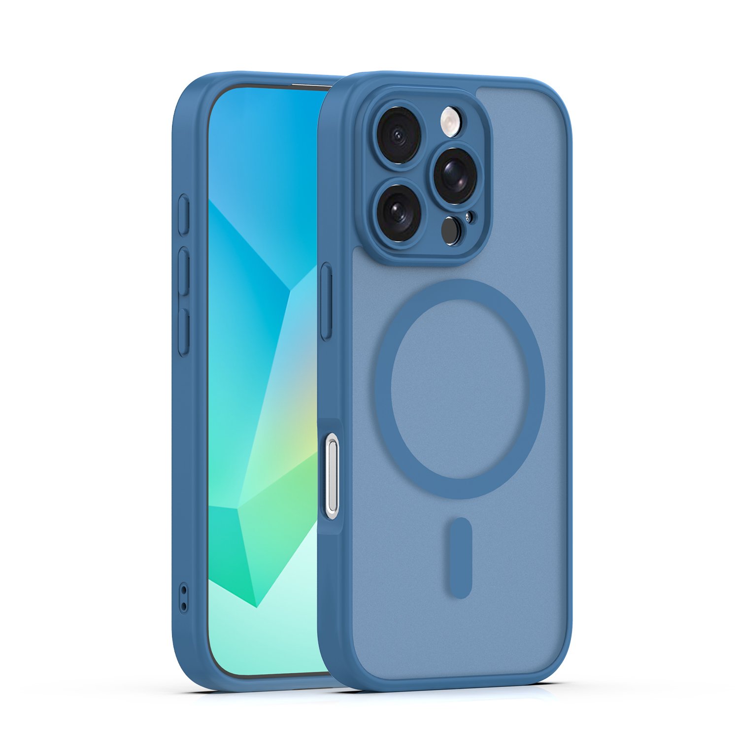 Mag Matt case for iPhone 16 Pro Max 6,9` dark blue camera protection | Tech A Break