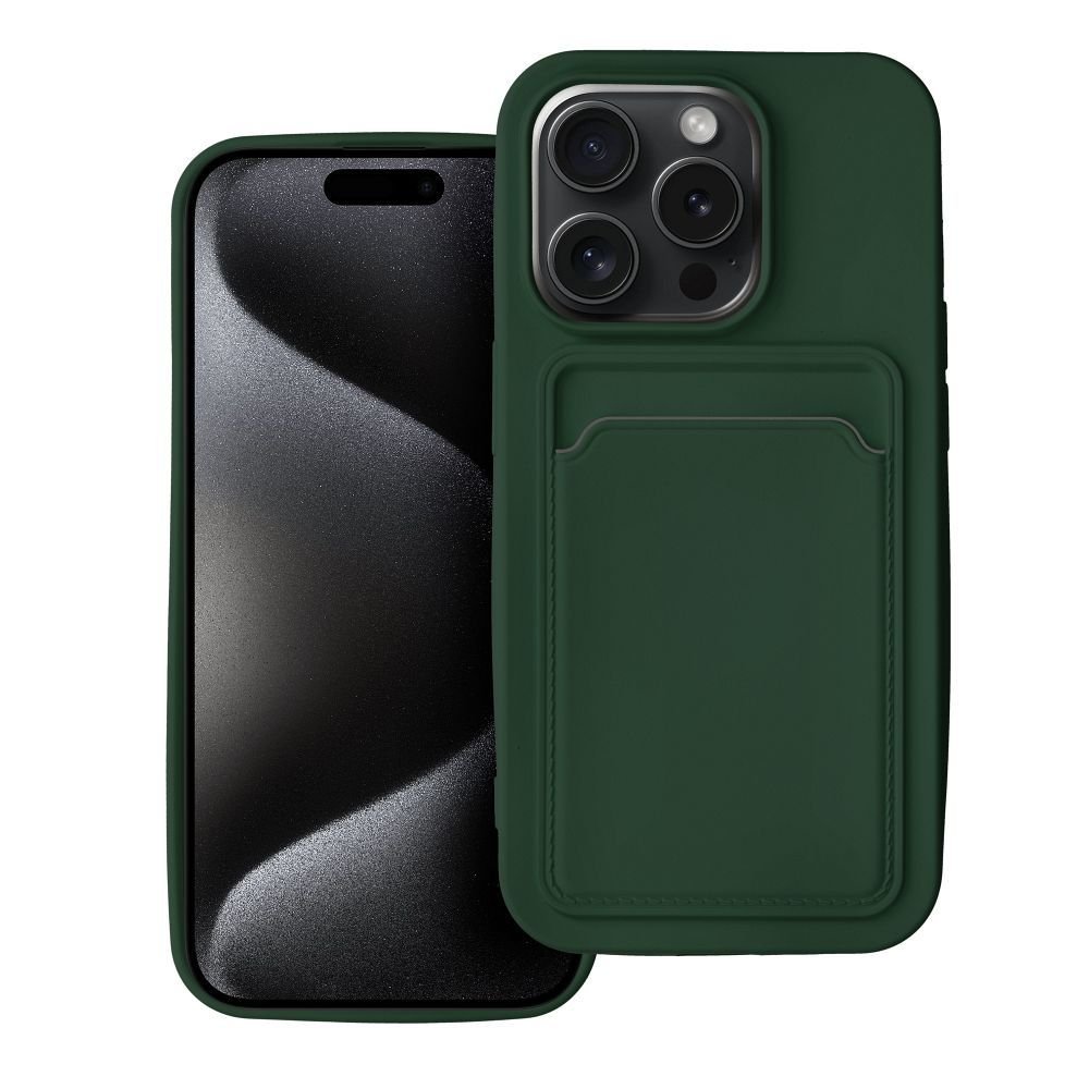 Case for iPhone 15 PRO Card Case zielony | Tech A Break