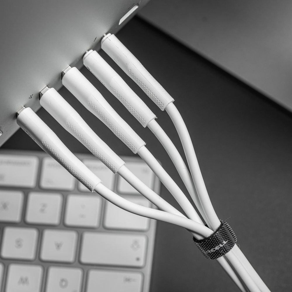 Cable USB A to Micro USB Forcell F-Energy QC3.0 2,4A 18W Silicone 1 m C341 white | Tech A Break