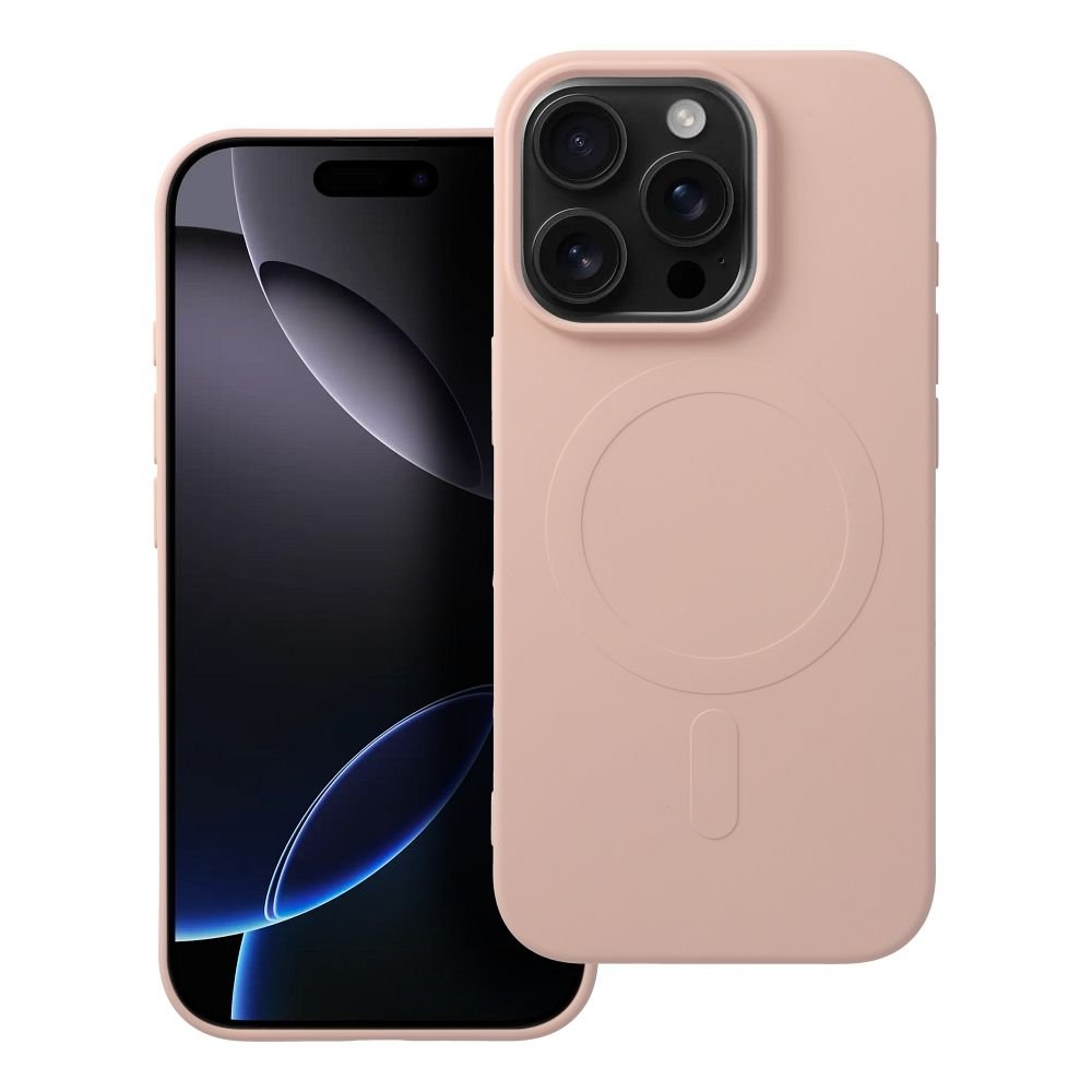 Case for iPhone 16 PRO Silicone Mag Cover compatible with MagSafe (big hole) pink | Tech A Break