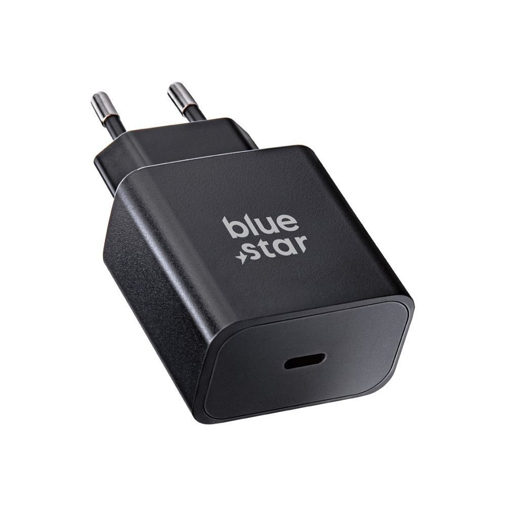 Phone charger Blue Star USB C QC4.0 PD 3A 25W + cable USB C to USB C TFB-TC-25WPD black | Tech A Break